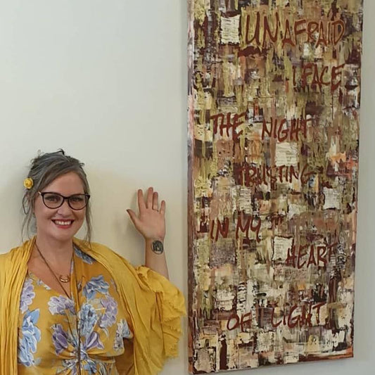 'Unafraid' - (Karen Hansen, 2021) Acrylic, Ink and Earth Pigment on  Canvas