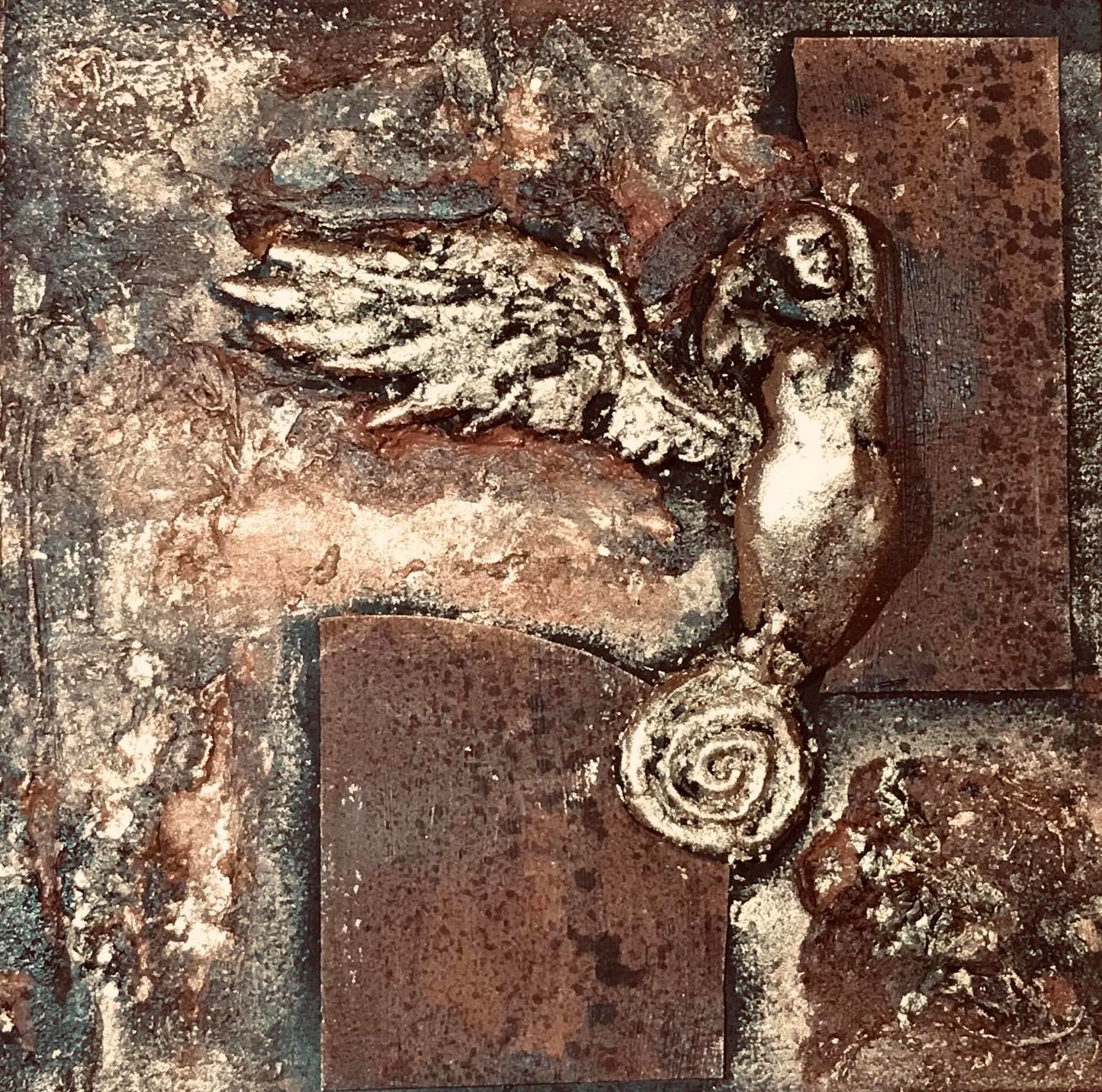 'Angel' - (Karen Hansen, 2024) Mixed Media and Earth Pigment on  Canvas