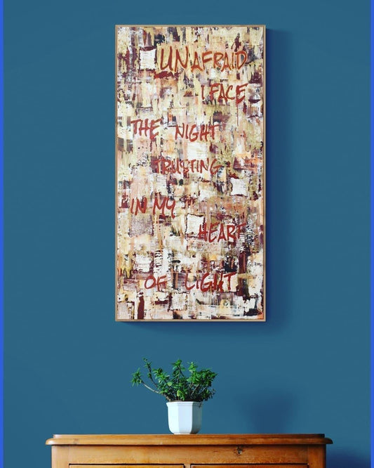 'Unafraid' - (Karen Hansen, 2021) Acrylic, Ink and Earth Pigment on  Canvas